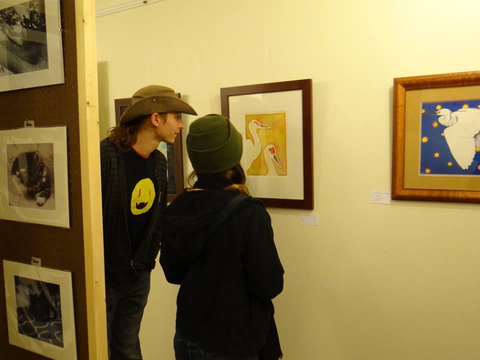 Couple Viewing Art at 3 Cranes