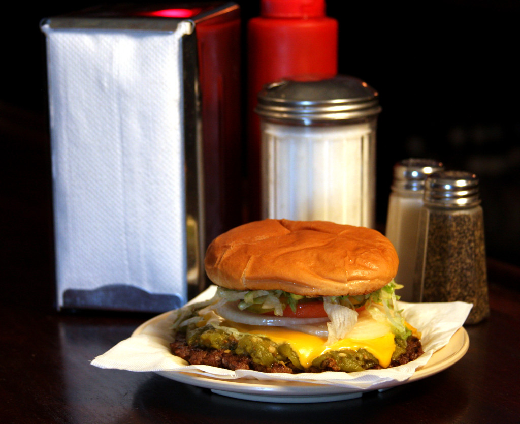 Green Chile Cheeseburger