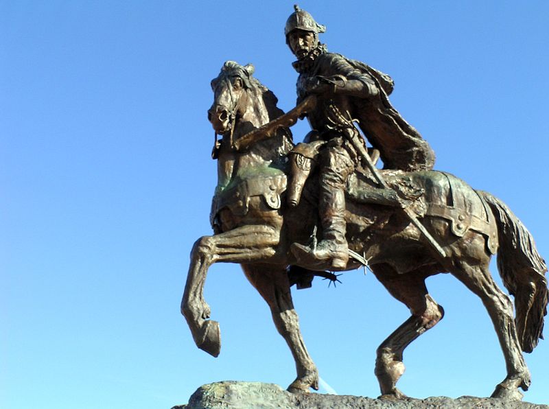 Onate Monument Center, Alcalde, NM-Equestrian Statue of Juan De Onate