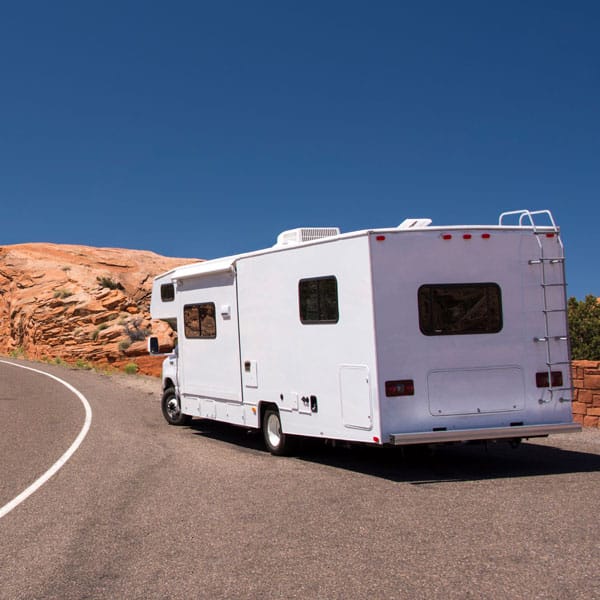 RV on the side of the road