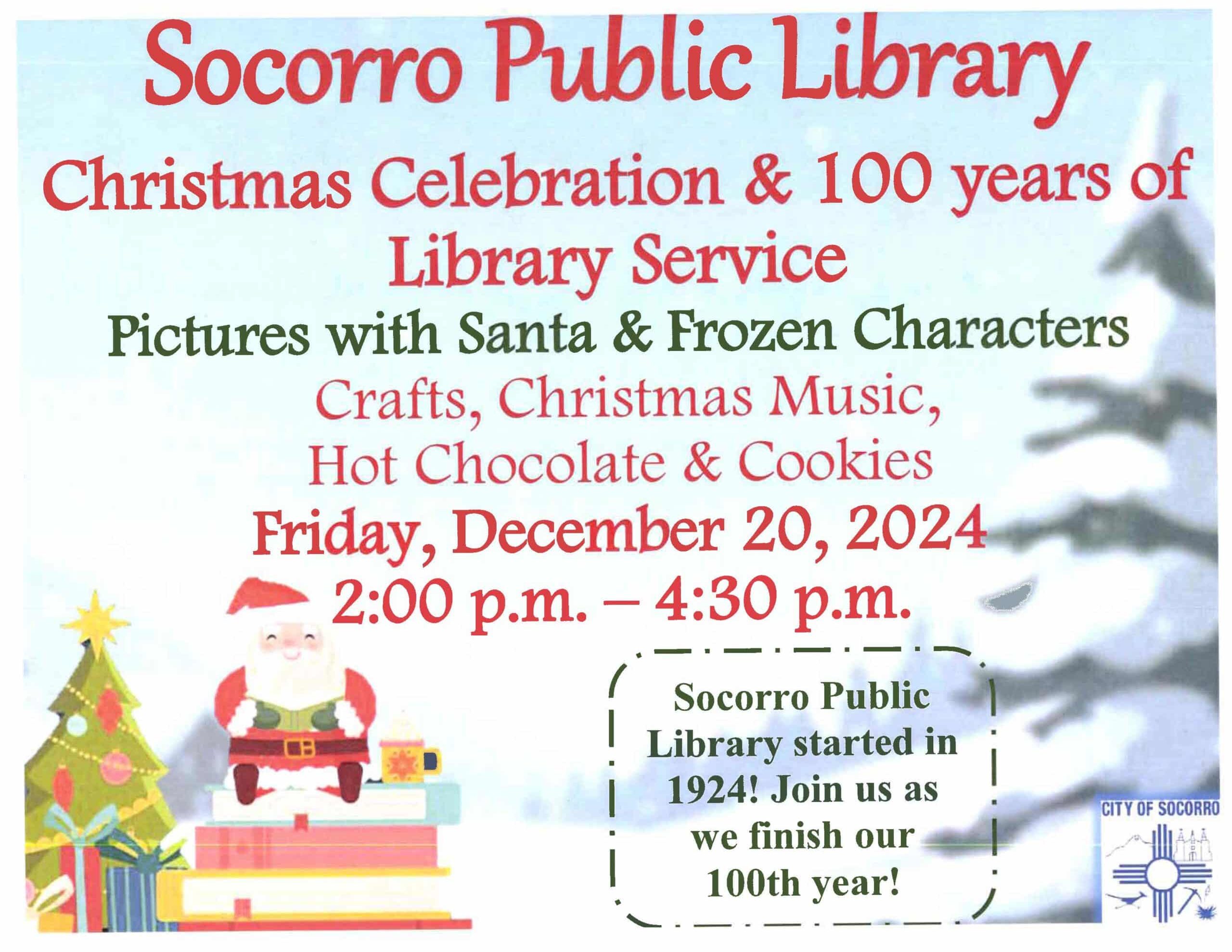 Christmas Celebration & 100 Years of Library Service