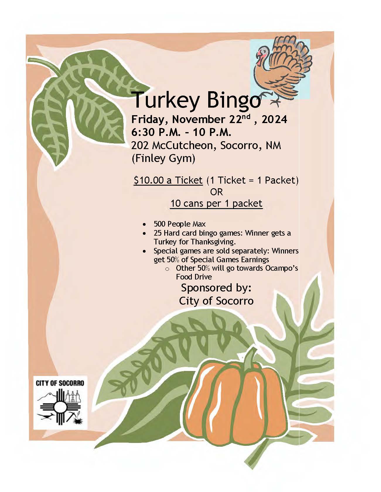 Turkey Bingo