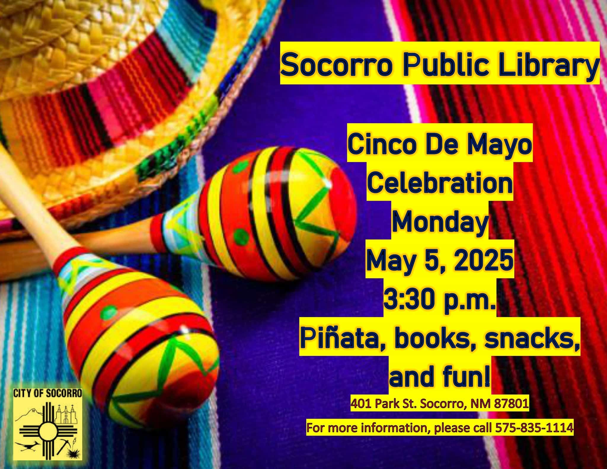 Socorro Public Library Cinco De Mayo Celebration