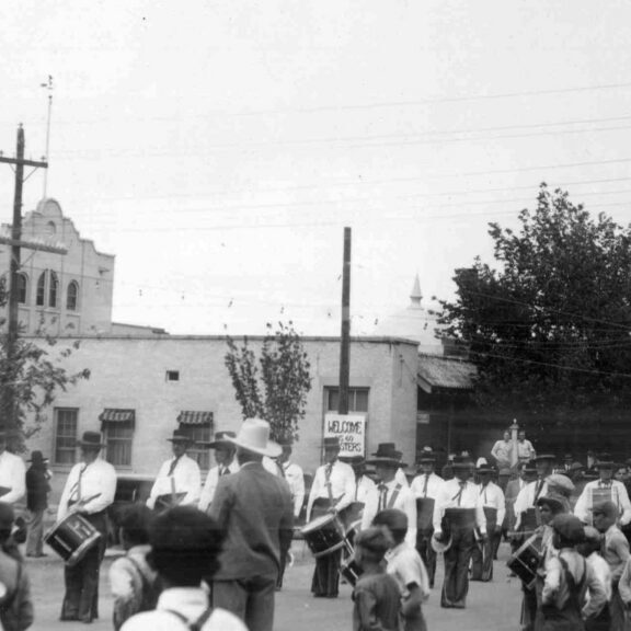 Historic-Photo-of-Parade-by-Hotel-Valverde